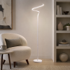 Modern White S-Curve LED Floor Lamp
