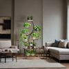 Plant Stand with Grow Lights, 8 Tiered Indoor Plant Shelf, 61" Tall Plant Stand for Indoor Plants
