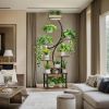 Plant Stand with Grow Lights, 8 Tiered Indoor Plant Shelf, 61" Tall Plant Stand for Indoor Plants