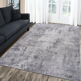 MARFI 5x7 Light Grey Abstract Area Rug