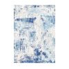 5 x 7 Blue Washable Modern Area Rug