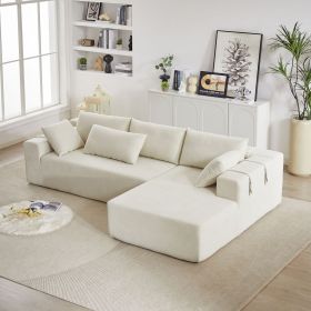 Modern Chenille Upholstered Sectional Sofa Couch