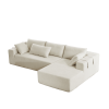 Modern Chenille Upholstered Sectional Sofa Couch