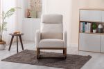 COOLMORE Rocking Chair, Modern Glider Chair, Recliner Armchair with Wood Legs and Side Pocket