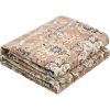 7.5 x 9.5 Brown Green Washable Vintage Area Rug