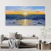 Palette Knife Seascape Canvas Wall Art - 100 x 200 cm