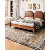 9 x 12 Brown Green Washable Vintage Area Rug