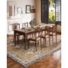 9 x 12 Brown Green Washable Vintage Area Rug