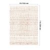 5 x 7 Beige Washable Modern Area Rug