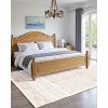 6 x 9 Beige Washable Modern Area Rug