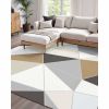 5 x 7 Charcoal Gray Washable Modern Area Rug