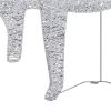 +Reindeer & Sleigh Christmas Decoration 60 LEDs Outdoor Silver