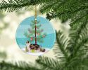 NEW Ragamuffin Cat Christmas Ceramic Ornament Christmas Tree Hanging Decorations for Home Christmas Holiday, Party, Gift, 3 in, Multicolor