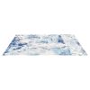 5 x 7 Blue Washable Modern Area Rug