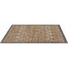6 x 9 Brown Green Washable Vintage Area Rug