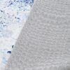 5 x 7 Blue Washable Modern Area Rug