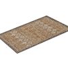 6 x 9 Brown Green Washable Vintage Area Rug