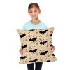 Flying Bats Throw Pillow 18X18 Inches
