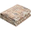 9 x 12 Brown Green Washable Vintage Area Rug