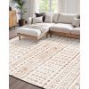 5 x 7 Beige Washable Modern Area Rug