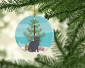 NEW Nebelung Cat Christmas Ceramic Ornament Christmas Tree Hanging Decorations for Home Christmas Holiday, Party, Gift, 3 in, Multicolor