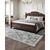 8 x 10 Gray Washable Vintage Area Rug