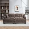 Two-Seat Sectional Sofa Modular Deep Seat Sofa Couch