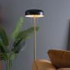 Modern Floor Lamp for Living Room Vesper Floor lamp with Black outer and White inner 110-120V Tall Corner Lamp for Bedroom & Office Lighting
