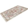 9 x 12 Brown Red Washable Vintage Area Rug