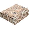 6 x 9 Brown Green Washable Vintage Area Rug