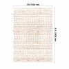 5 x 8 Beige Washable Modern Area Rug