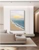 Sunrise Seascape Sailboat Canvas Wall Art - 70 x 140 cm