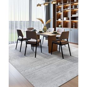 10 x 14 Gray Washable Modern Area Rug