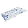 5 x 7 Blue Washable Modern Area Rug