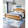 5 x 7 Blue Washable Modern Area Rug