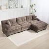 L Shaped Modular Sectional Sofa With Deep Seating
