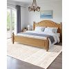 5 x 7 Beige Washable Modern Area Rug