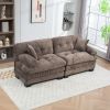 Two-Seat Sectional Sofa Modular Deep Seat Sofa Couch