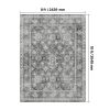 8 x 10 Gray Washable Vintage Area Rug
