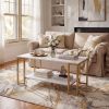 Modern Accent Table with Open Storage Shelf - White