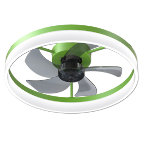 Ceiling Fan With Light Dimmable LED Recessed Mount Slim Modern Ceiling Fan