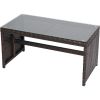 Brown Resin Wicker 4-Piece Modern Patio Furniture Set With