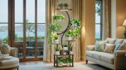 Plant Stand With Grow Lights 8 Tiered Indoor Plant Shelf