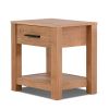 Farmhouse Traditional Pine Wood 1-Drawer Nightstand Bedside