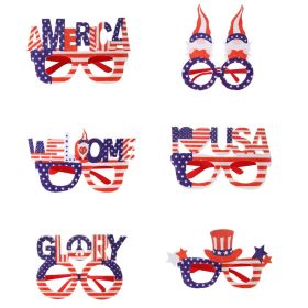 Joymemo 6Pcs Independence Day Glasses Set American National