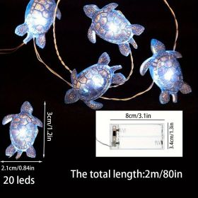 1Pc Turtle Shape Led Copper Wire String Lights Home