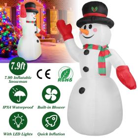 79Ft Christmas Inflatable Giant Snowman Blow Up Light Up Sno