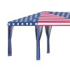 Outsunny 10' X 20' Pop-Up Canopy Tent Gazebo With American Flag