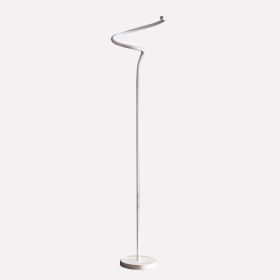 Modern White S-Curve LED Floor Lamp