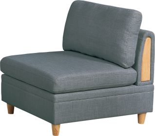 Living Room Furniture Armless Chair Steel Color Dorris